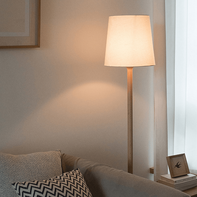 Adelmo Wooden Floor Lamp