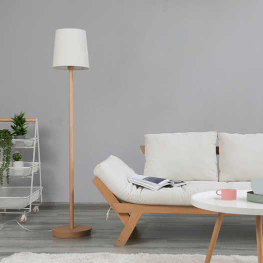 Adelmo Wooden Floor Lamp
