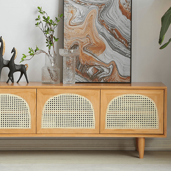 Ake Solid Wood TV Cabinet