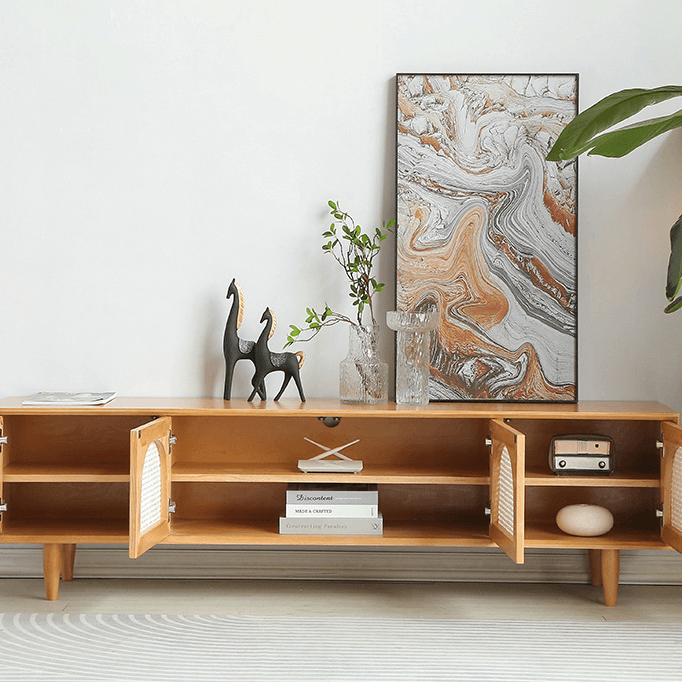 Ake Solid Wood TV Cabinet