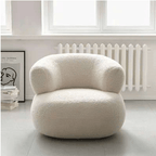 Amber Boucle Swivel Chair