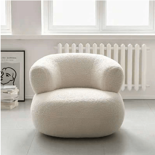 Amber Boucle Swivel Chair