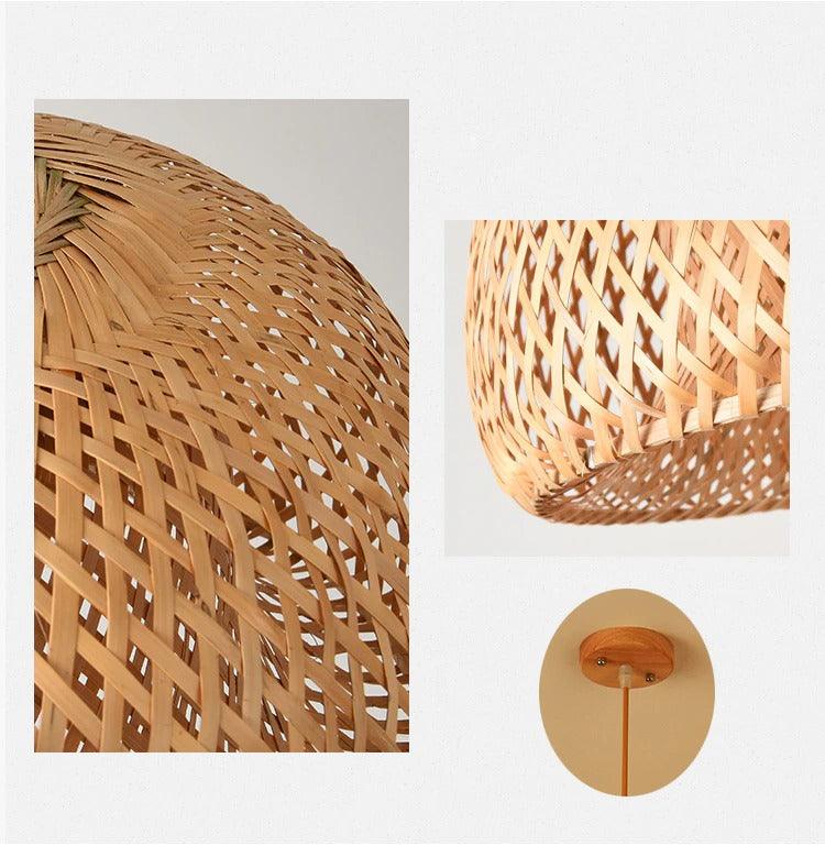 Ambros Oriental Bamboo Pendant Lamp