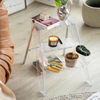 Audrey Acrylic Ladder Side Table