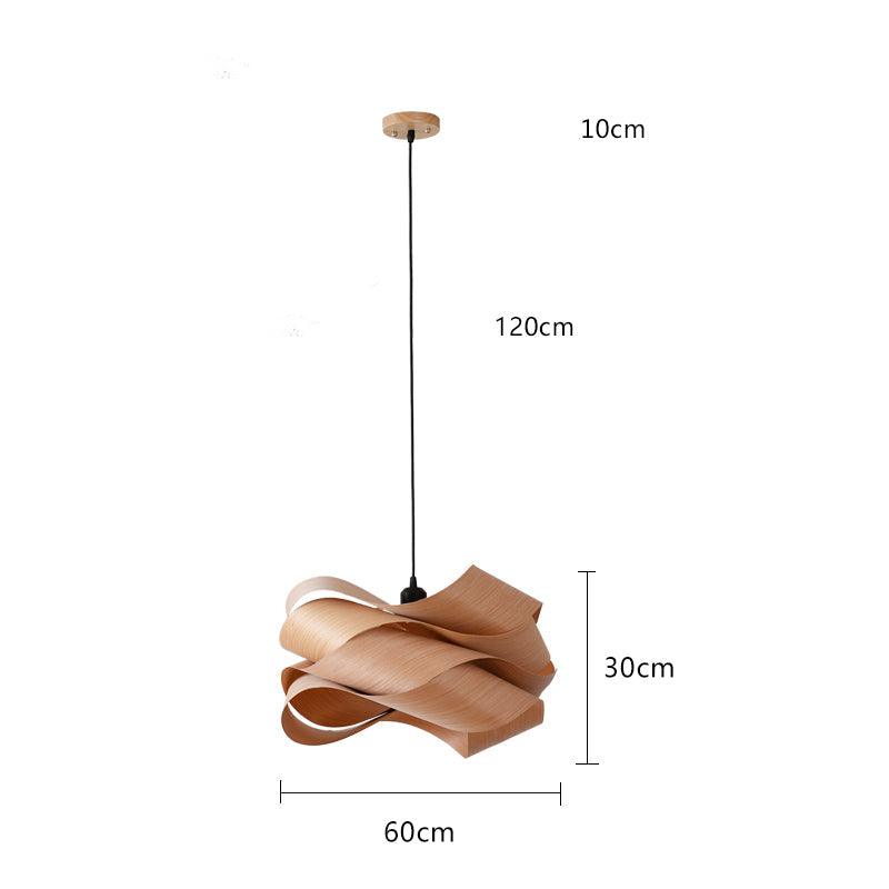 Bonita Pendant with Wood Accents