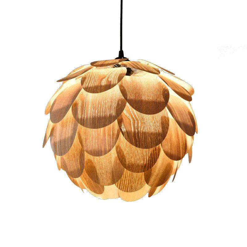 Darina Single Globe Pendant with Scale Accents