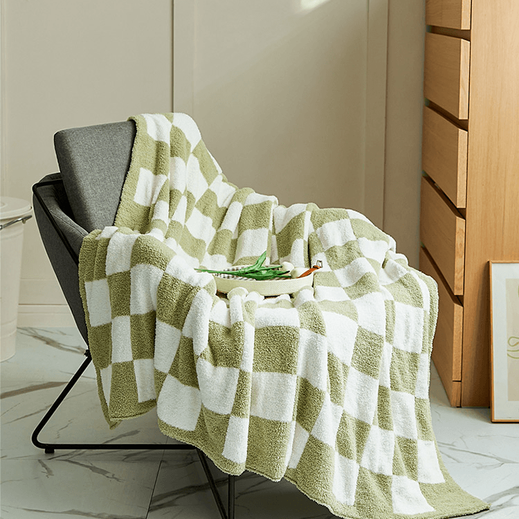 Deborah Checkerboard Throw Blanket