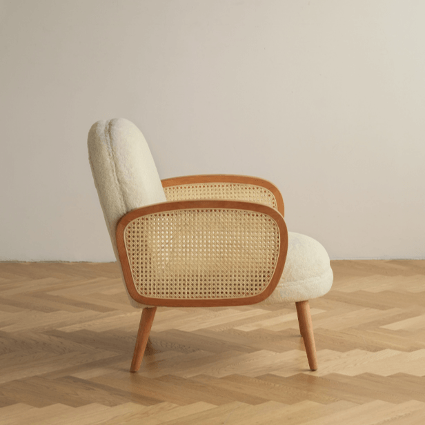 Ela Rattan Arm Lounge Chair
