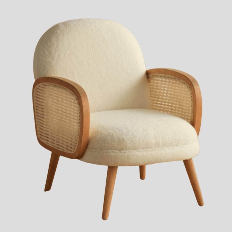 Ela Rattan Arm Lounge Chair
