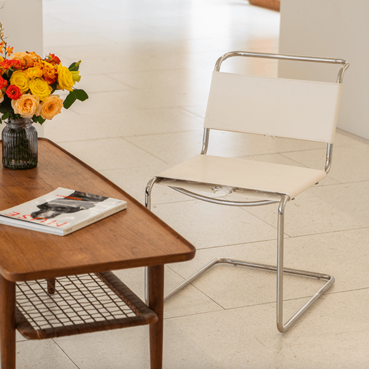 Ella Leather Side Chair