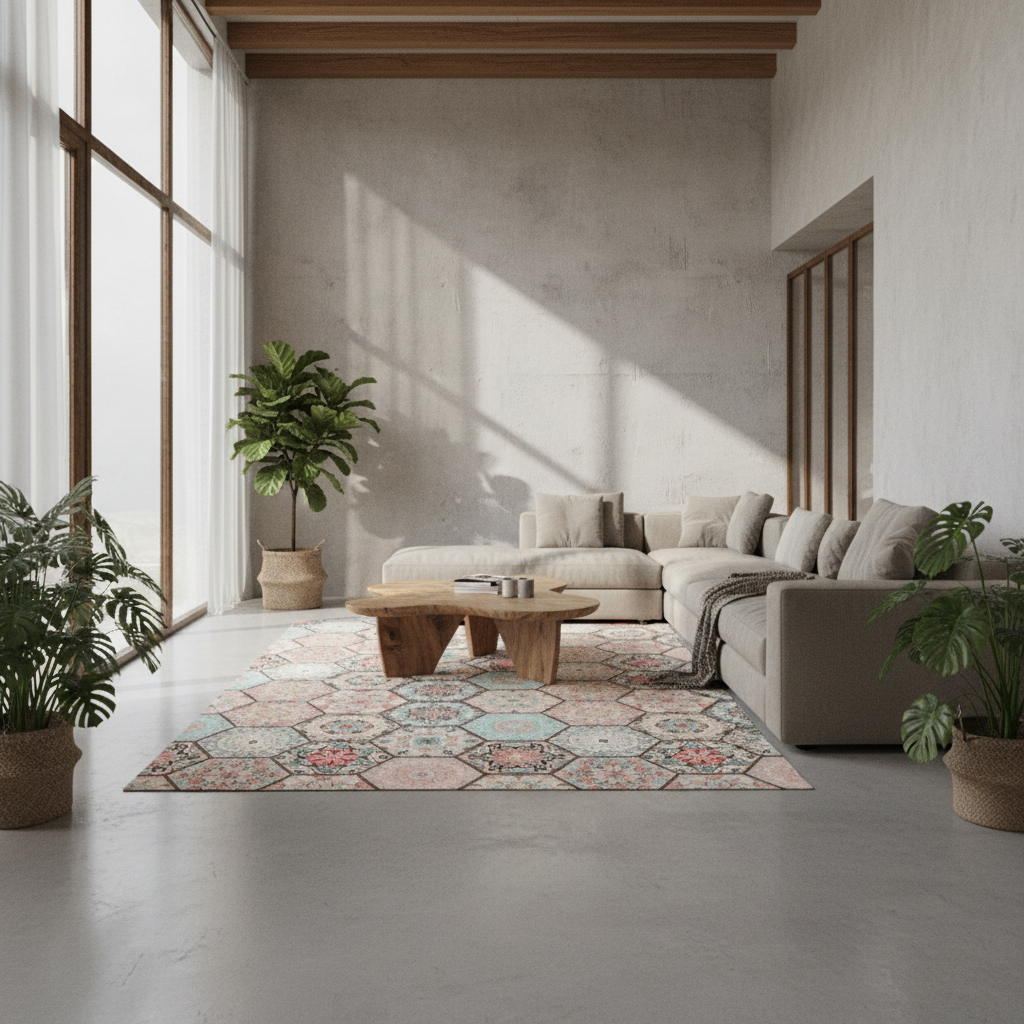 Felipe Hexagon Area Rugs