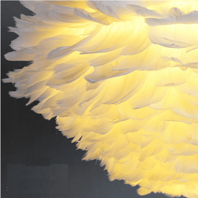 Fendi Unique Geometric Pendant with Feather Accents