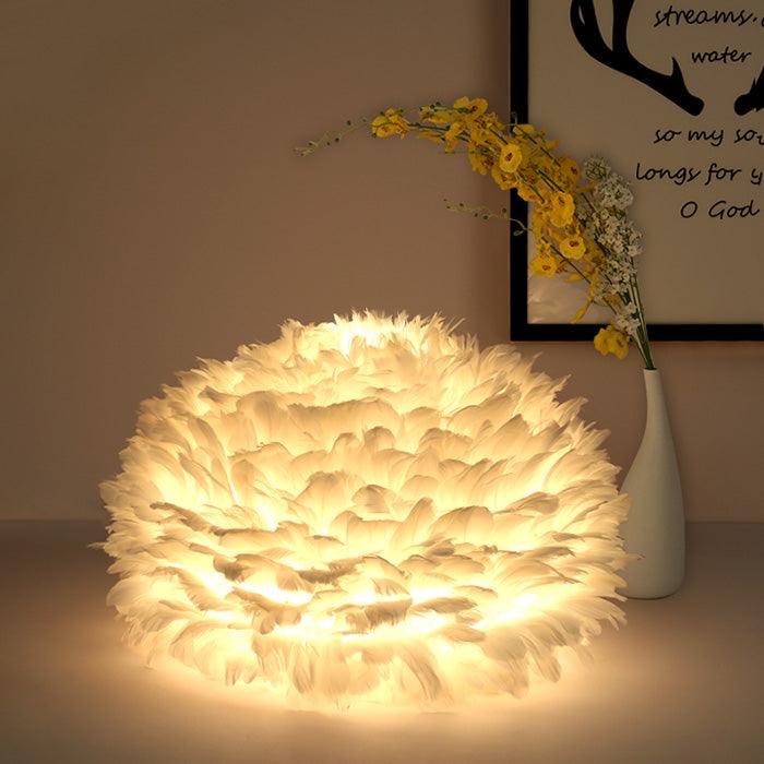 Fendi Unique Geometric Pendant with Feather Accents