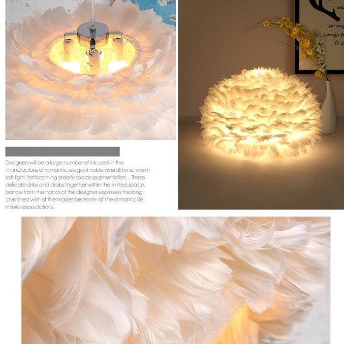 Fendi Unique Geometric Pendant with Feather Accents