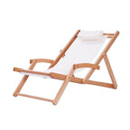 Foldable Solid Beachwood Chair