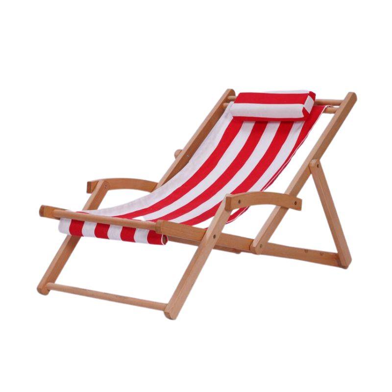 Foldable Solid Beachwood Chair