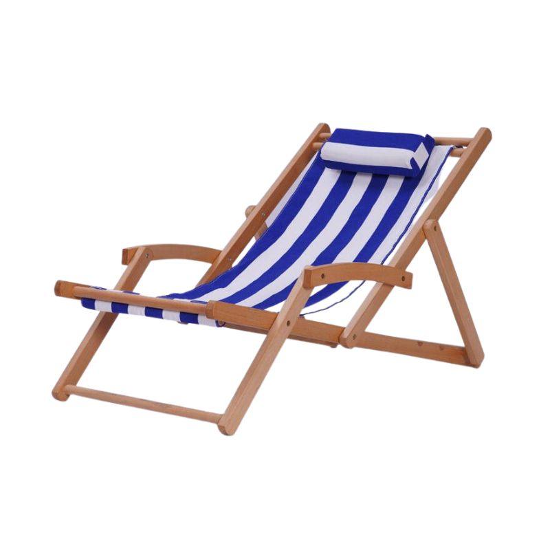 Foldable Solid Beachwood Chair