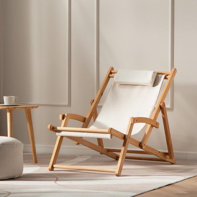 Foldable Solid Beachwood Chair