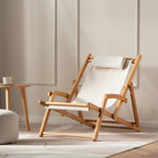 Foldable Solid Beachwood Chair