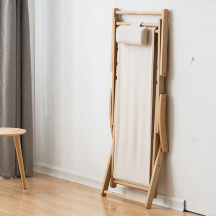 Foldable Solid Beachwood Chair