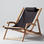 Foldable Solid Beachwood Chair