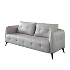 Gioele Faux Leather Square Arm Sofa