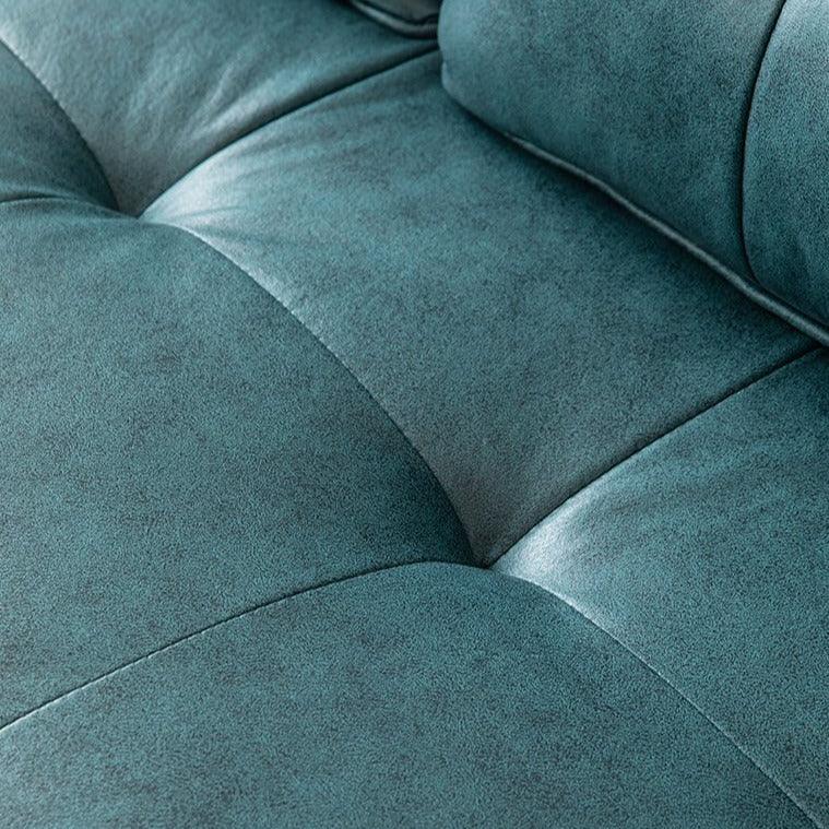 Gioele Faux Leather Square Arm Sofa