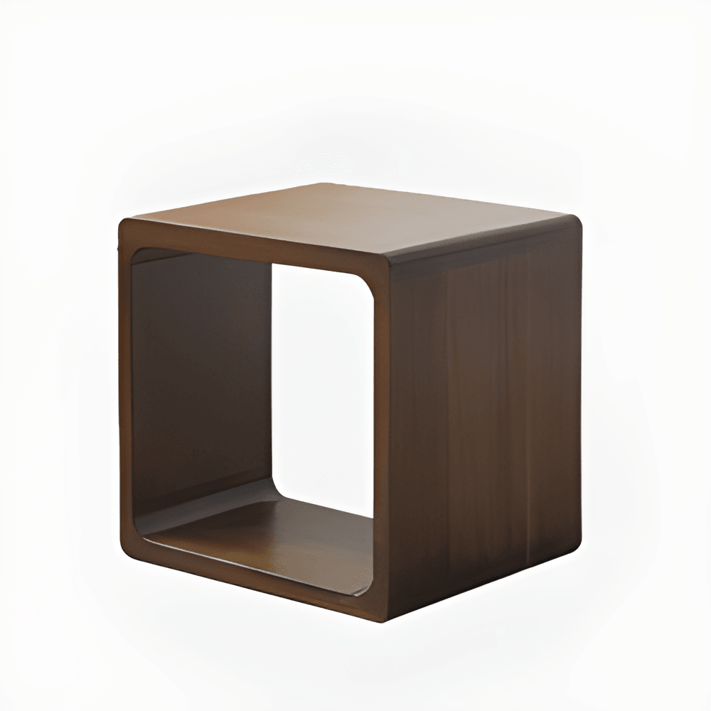 Kari Solid Wood Storage End Table