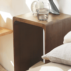 Kari Solid Wood Storage End Table