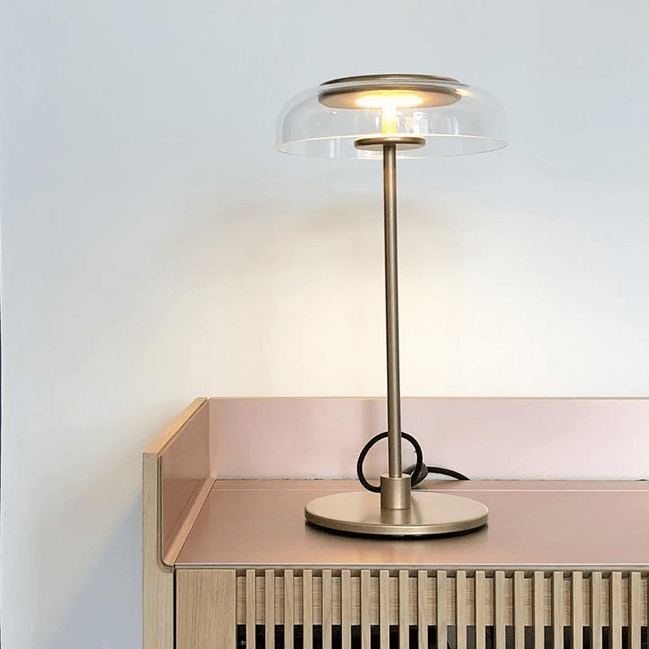 Keystone Glass Arched Lamp