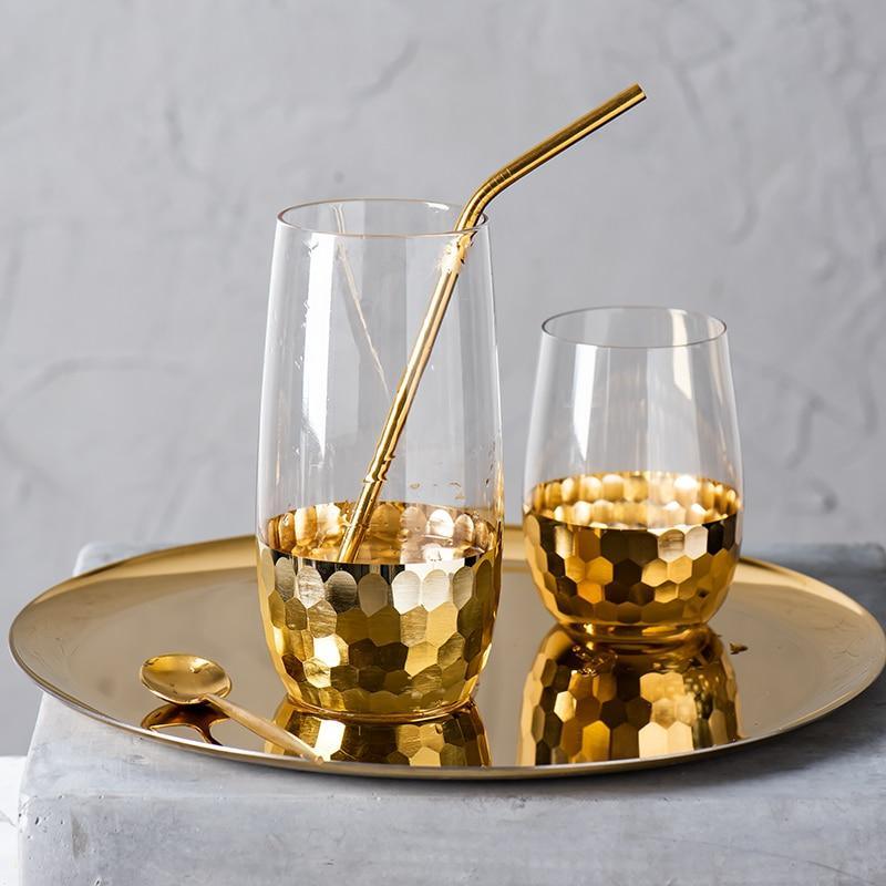 Miroslawa Handmade Golden Glass