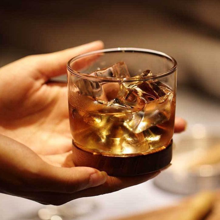 Mountain Glass with Coaster