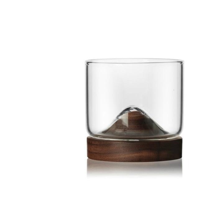 Mountain Glass with Coaster