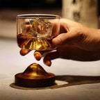 Mountain Glass with Coaster