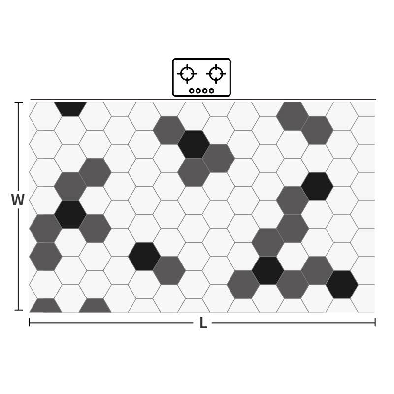 Mozes Hexagon Kitchen Mat