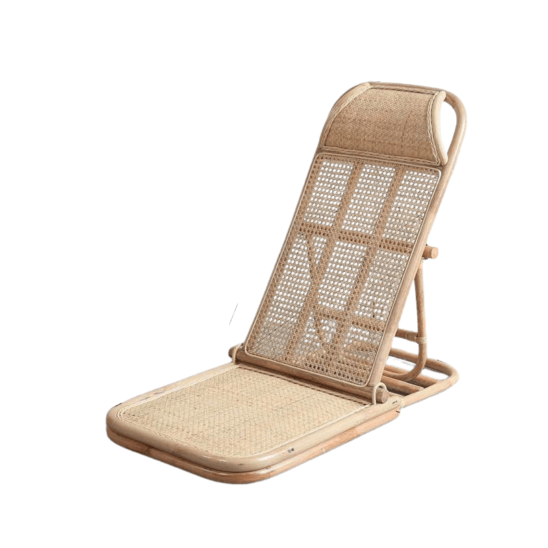 Nicollette Handmade Rattan Folding Deck Chair