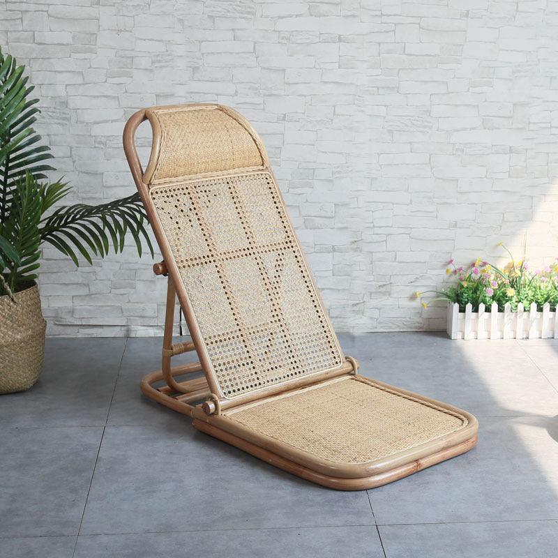 Nicollette Handmade Rattan Folding Deck Chair