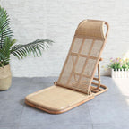 Nicollette Handmade Rattan Folding Deck Chair