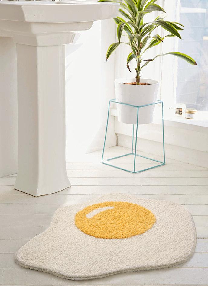 Sunny Side Up Egg Bathroom Rug