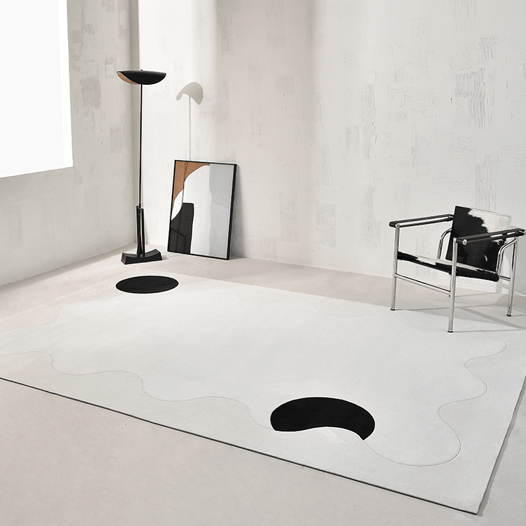 Ula Black/White Geometric Carpet