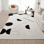 Ula Black/White Geometric Carpet