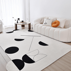 Ula Black/White Geometric Carpet