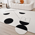 Ula Black/White Geometric Carpet