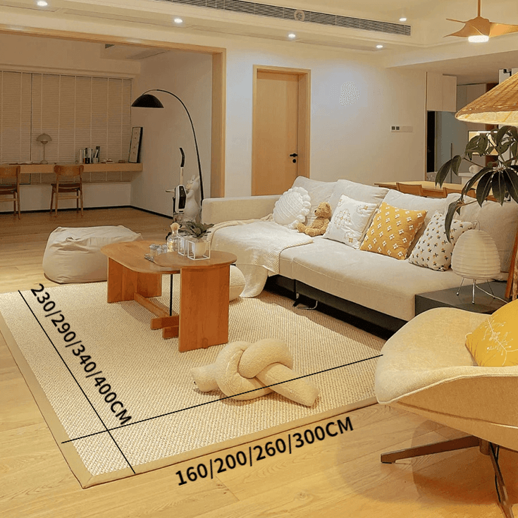 Vivana Beige Sisal Handmade Carpet